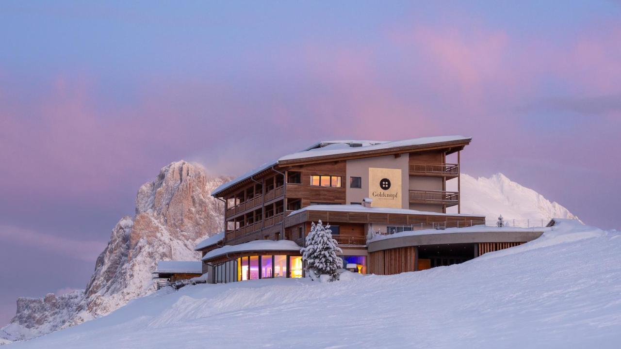 Hotel Goldknopf Alpe Di Siusi Kültér fotó